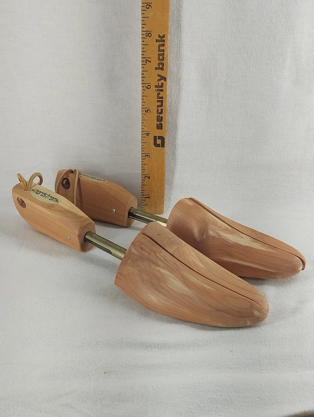 Vintage Nordstrom Cedar Shoe Trees with Brass Split Rods